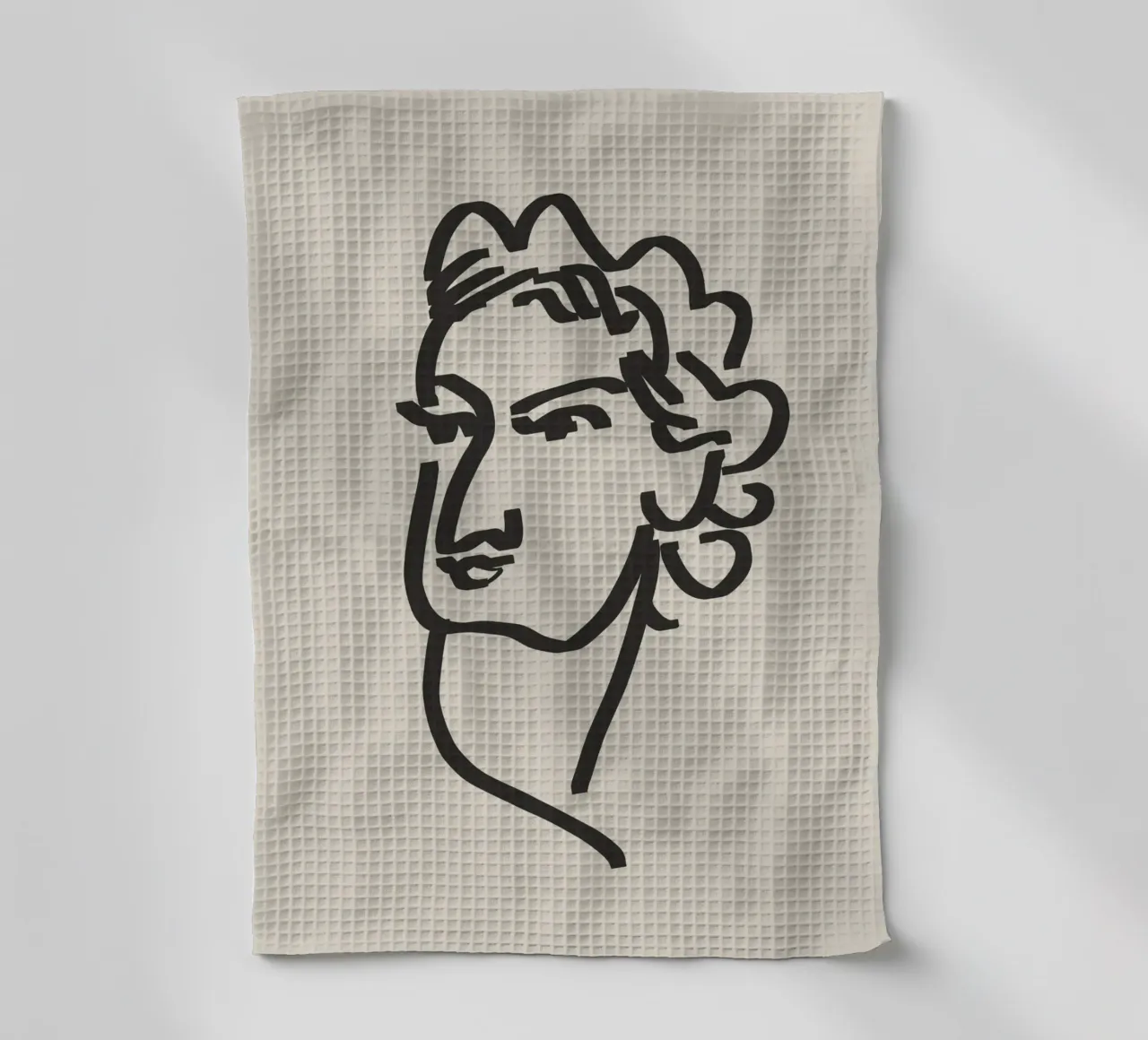 Ritratto candido in line art 09 canovaccio da cucina da Little Dean
