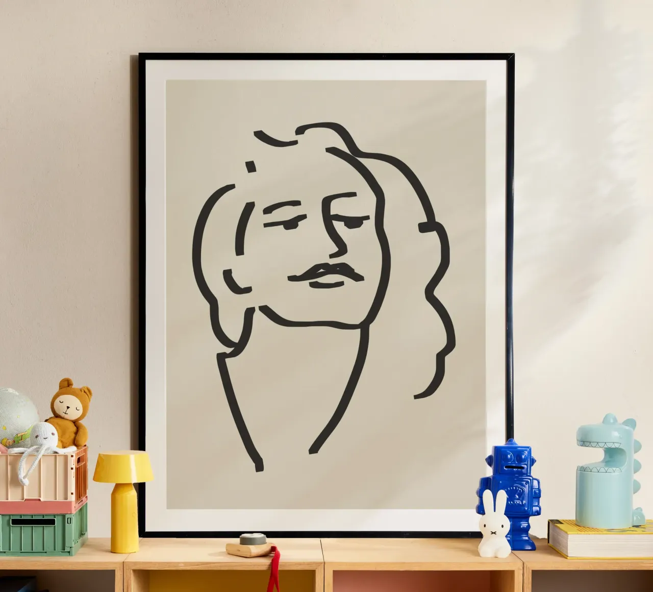 Ritratto candido in line art 11 poster da Little Dean