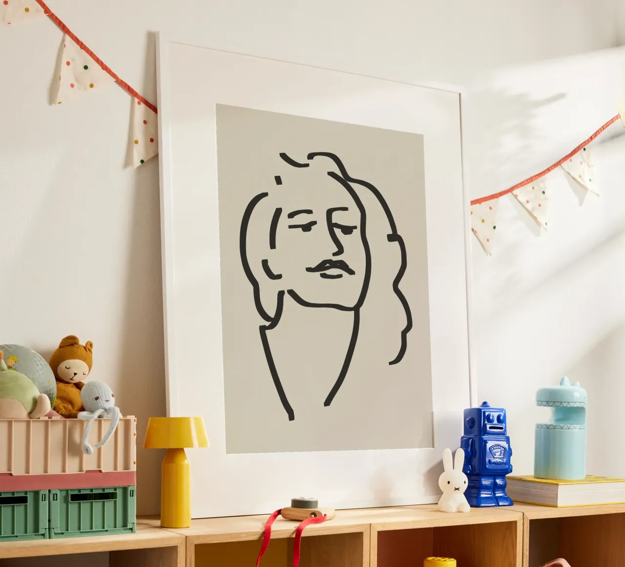 Ritratto candido in line art 11 poster da Little Dean