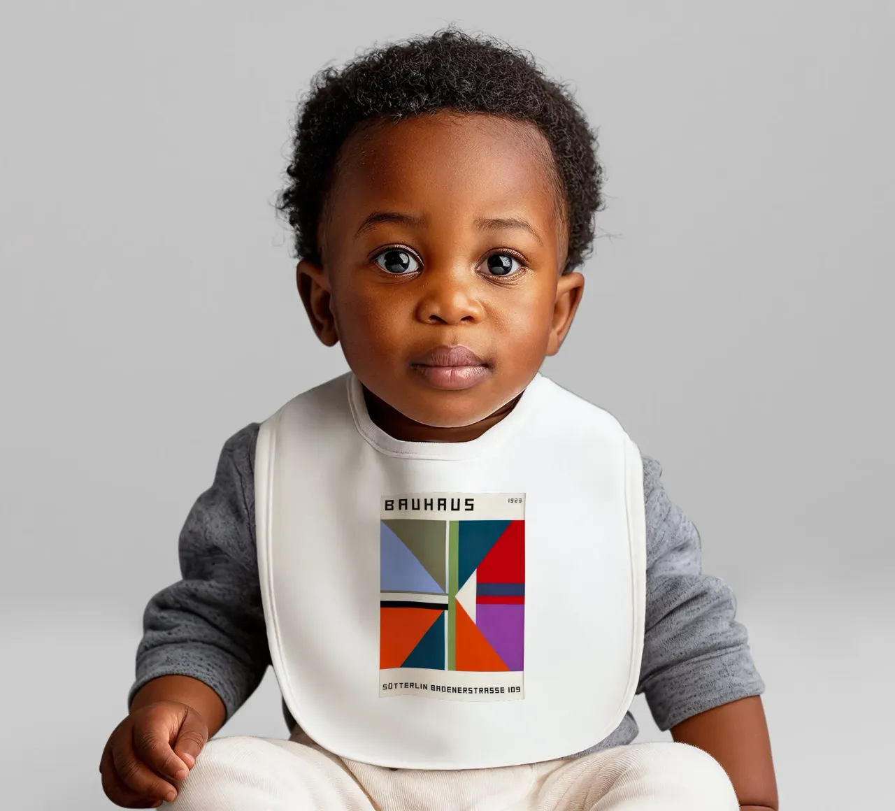 Bauhaus baby bib by Brooke