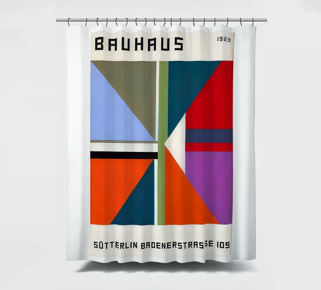 Bauhaus shower curtain by Brooke