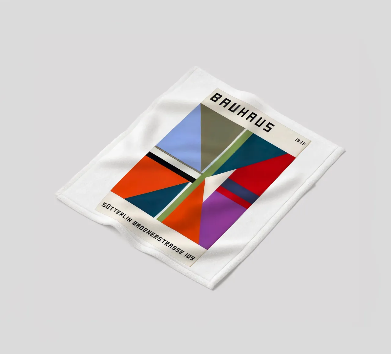 Bauhaus fleece blanket by Brooke