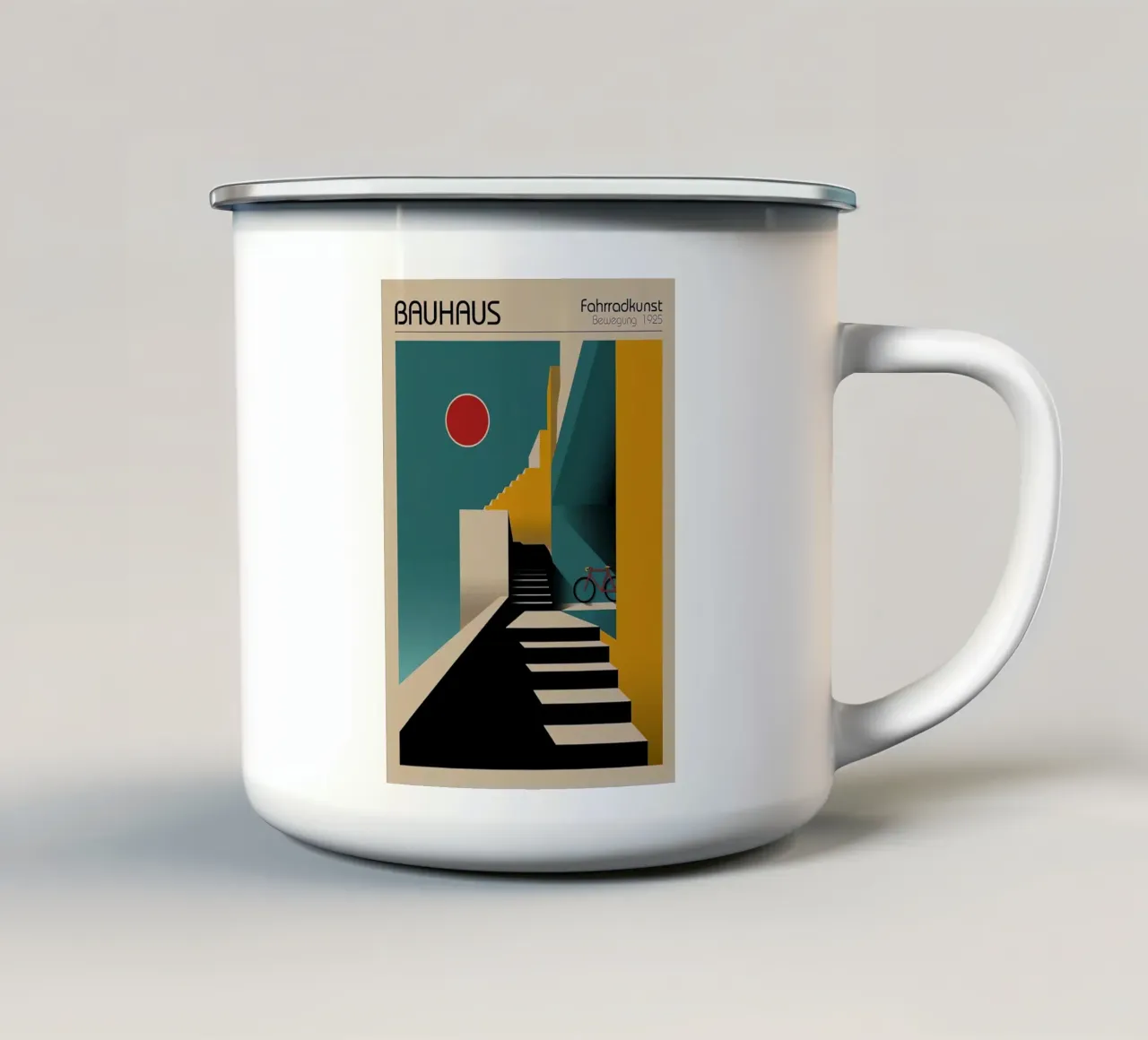 Bauhaus tazza in smalto da Brooke