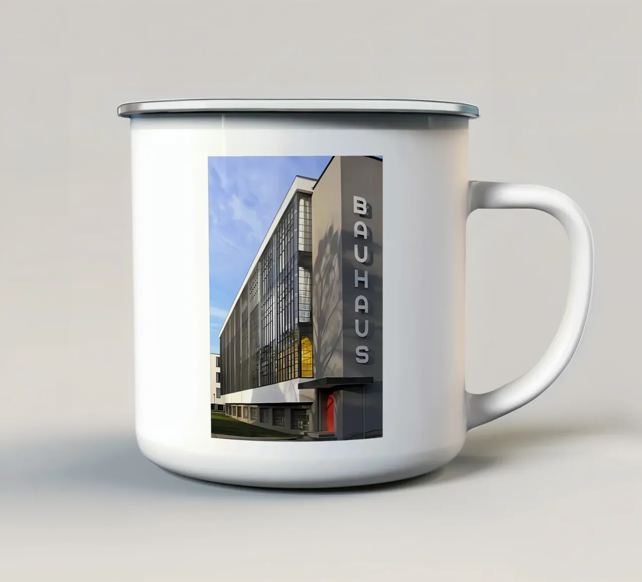 Bauhaus emaille mok van Brooke