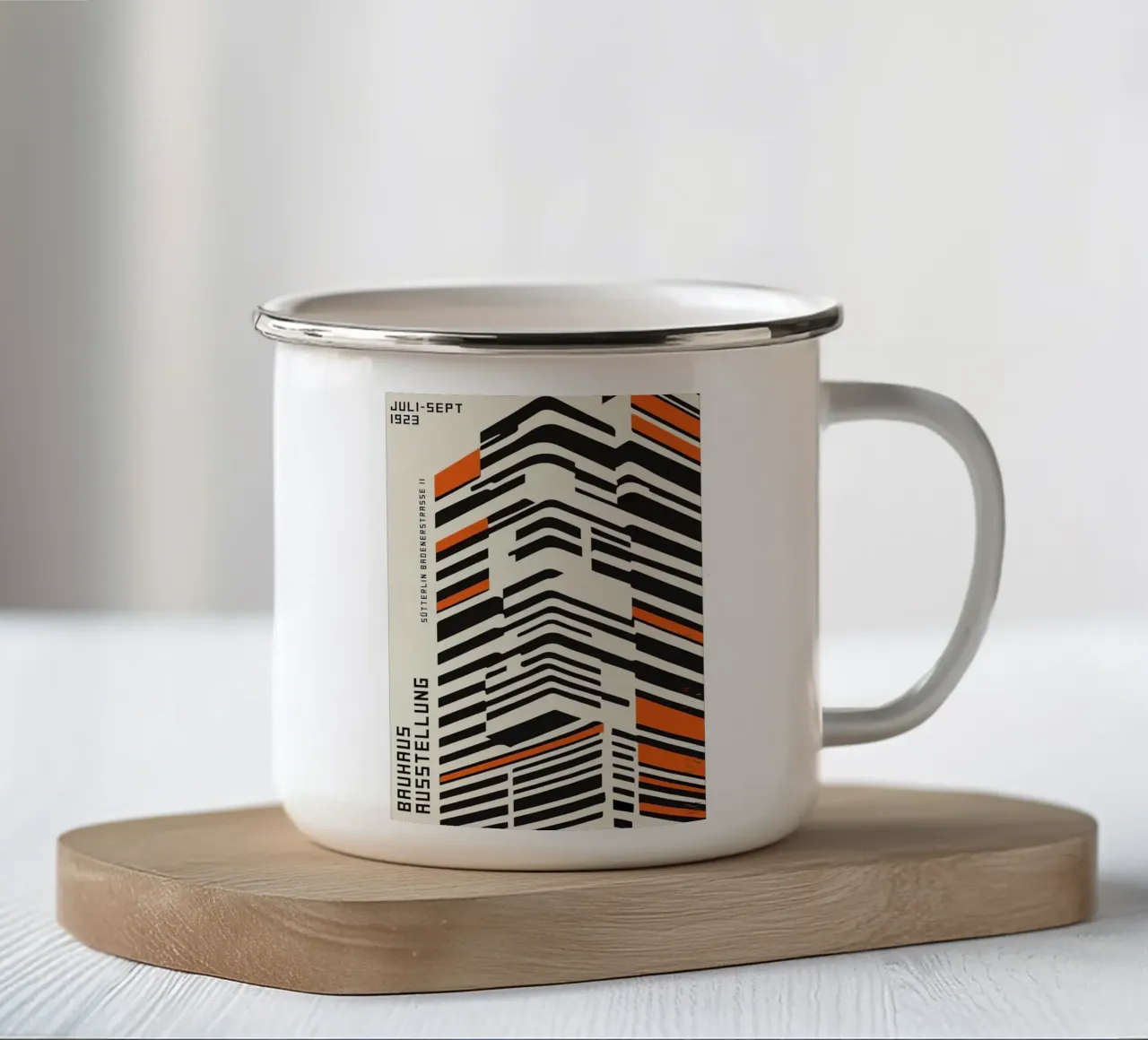 Bauhaus tazza in smalto da Brooke