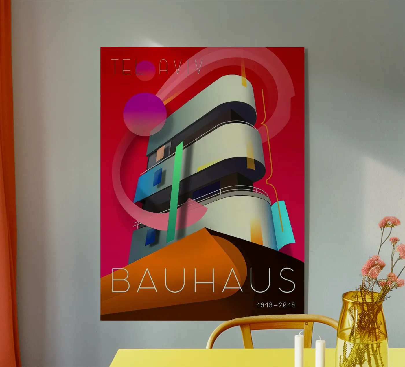 Bauhaus acrylic glass by Brooke