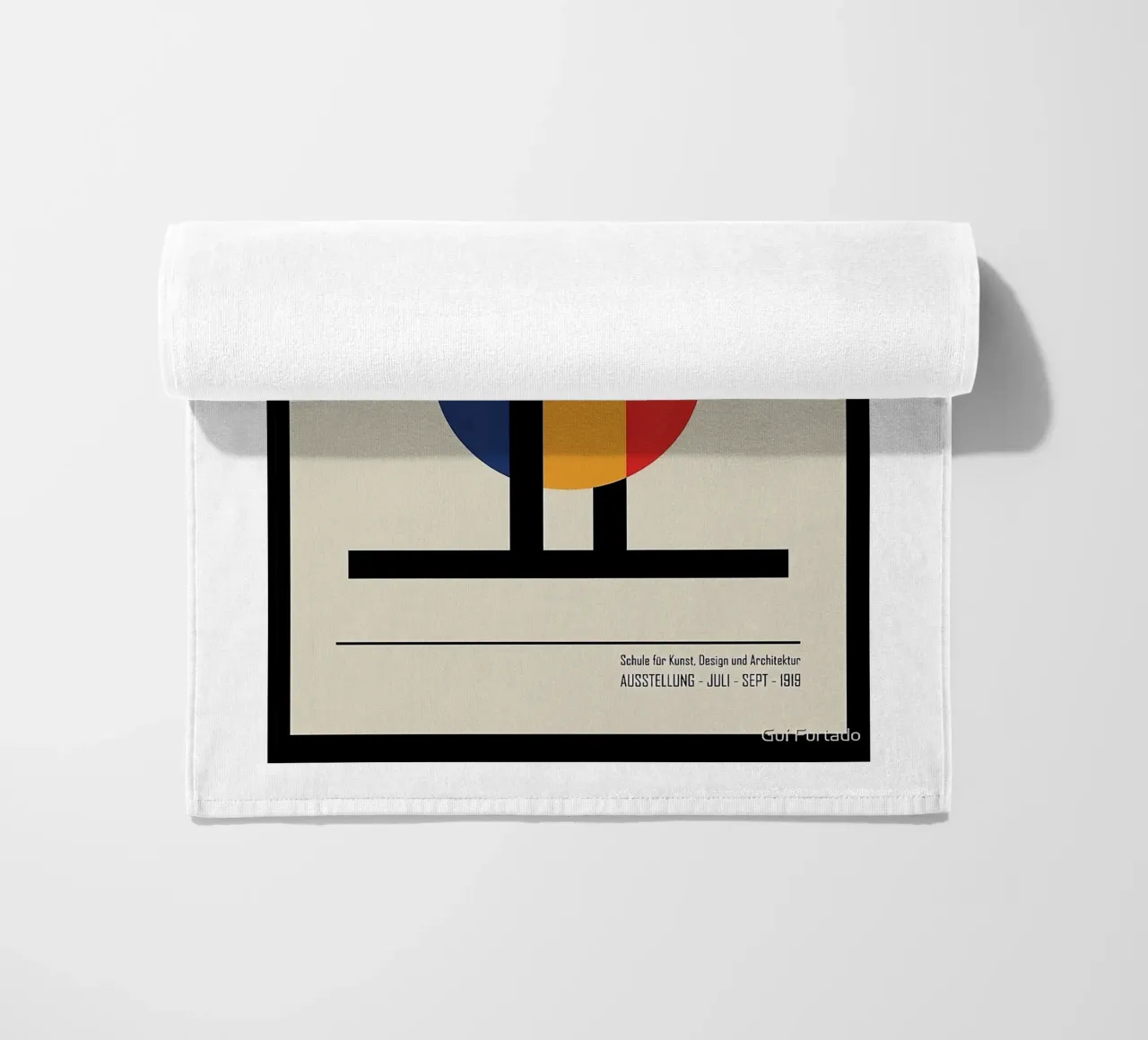 Bauhaus beach towel by Brooke