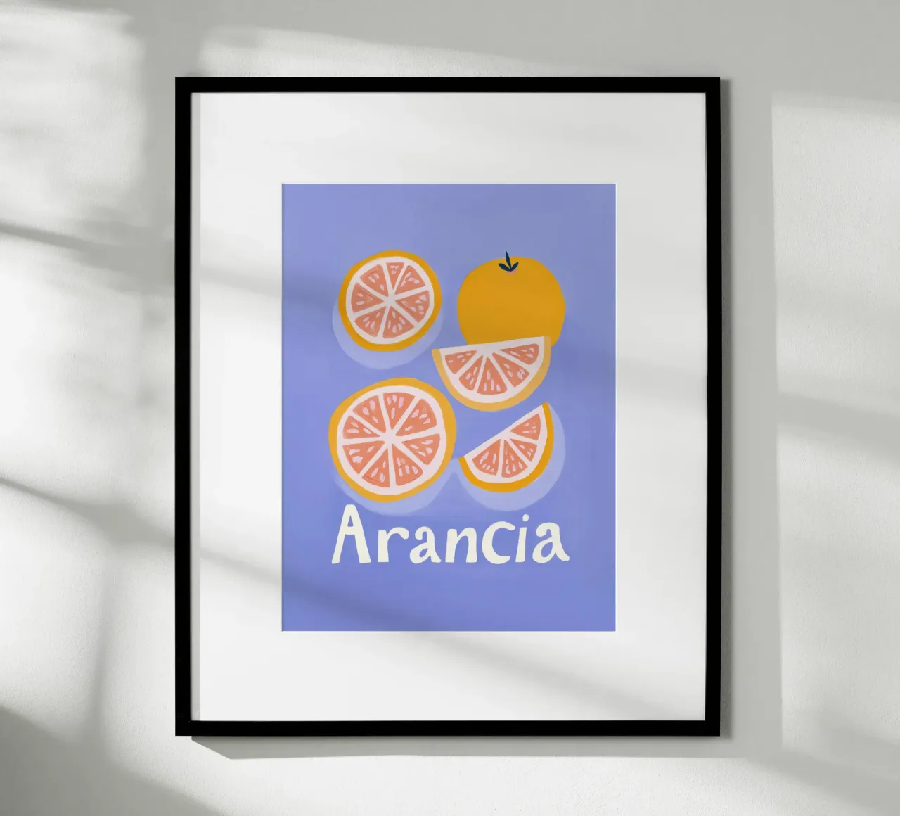 Sinaasappels voor fijnproevers poster met aluminium frame van Carinaprint