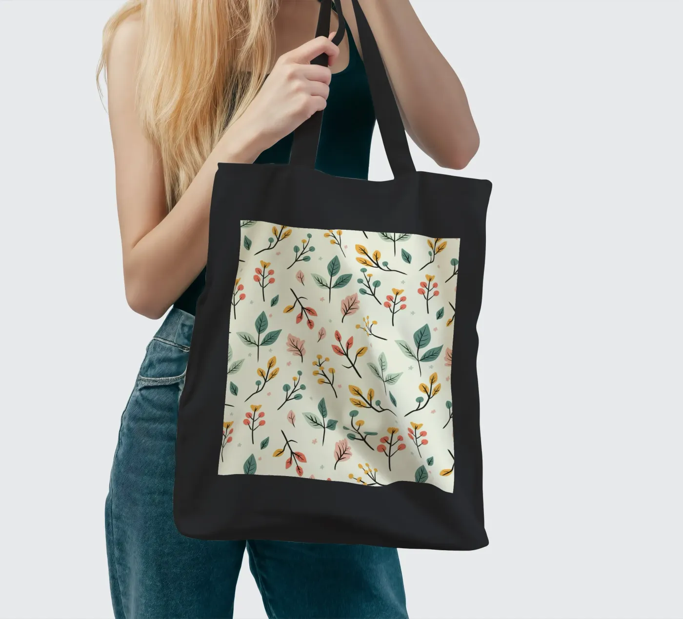 Botanic Buzz tote bag by Kintsugi99