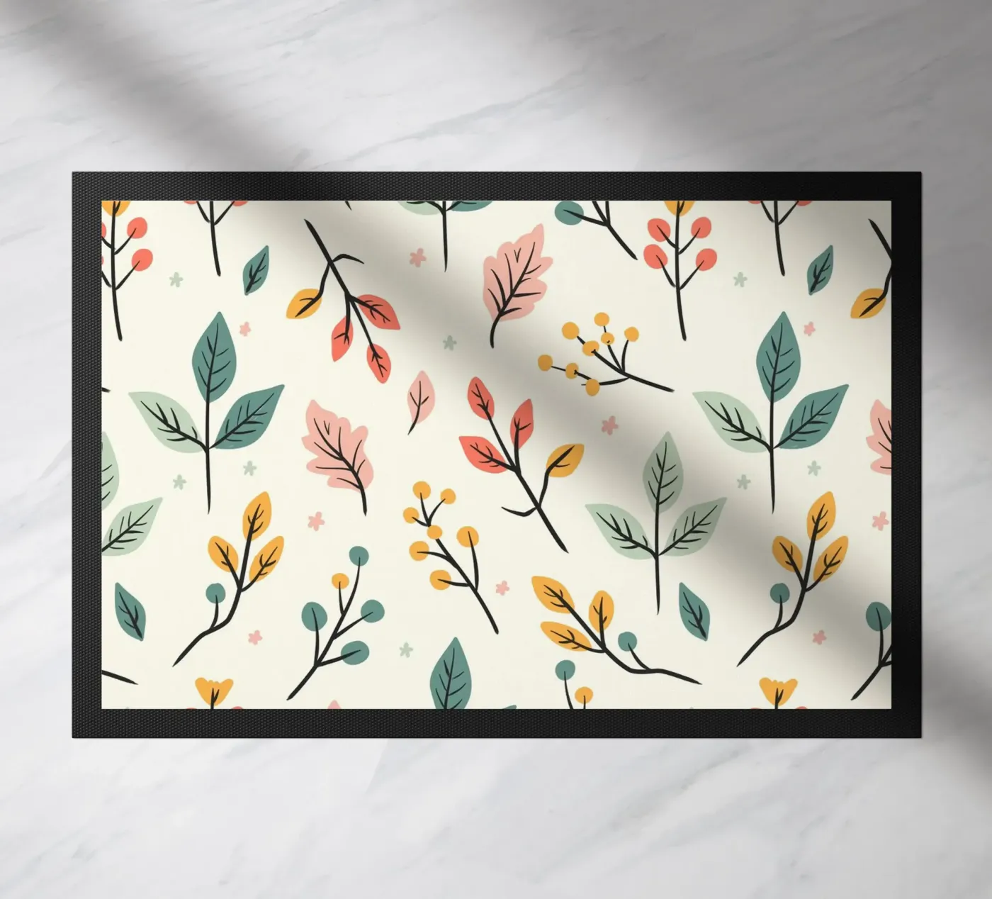 Botanic Buzz doormat by Kintsugi99