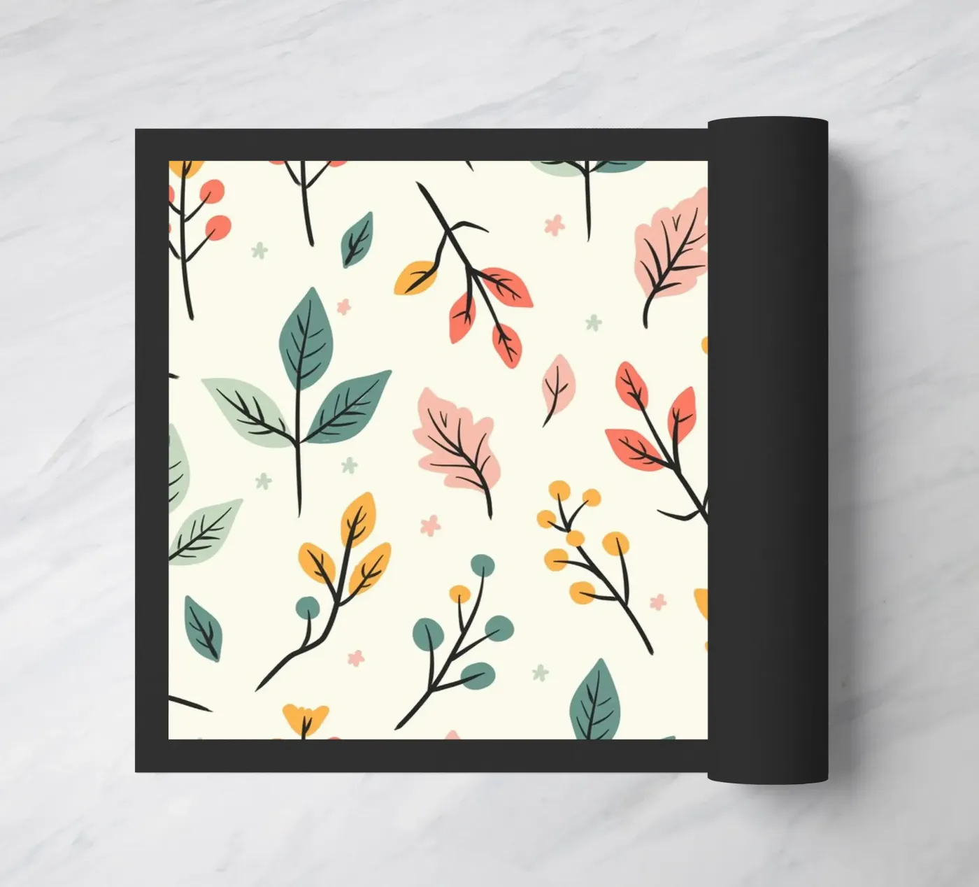 Botanic Buzz doormat by Kintsugi99