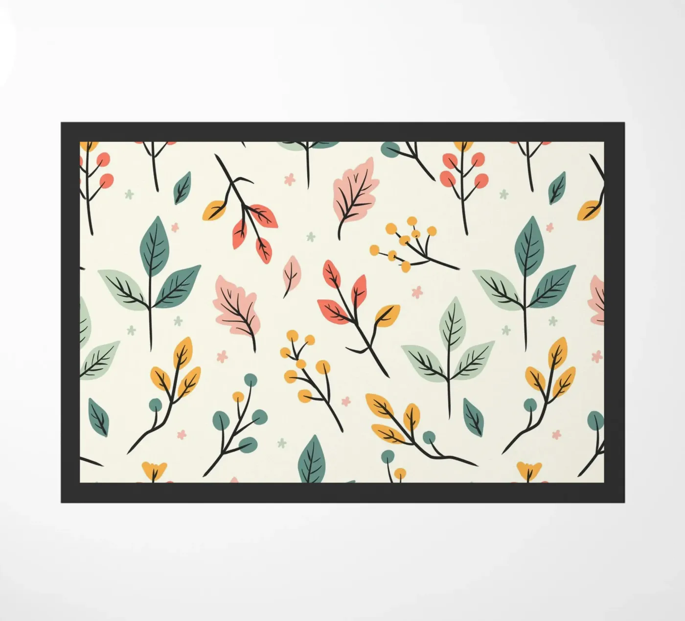 Botanic Buzz doormat by Kintsugi99