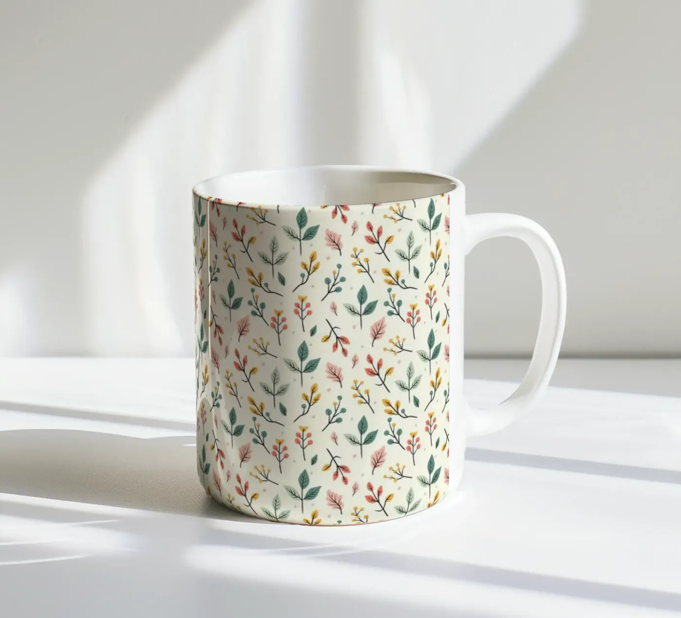 Botanic Buzz ceramic mug by Kintsugi99