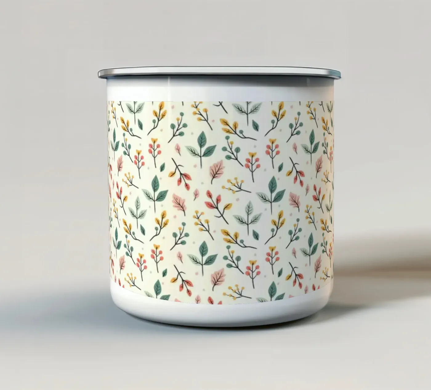 Botanic Buzz enamel mug by Kintsugi99