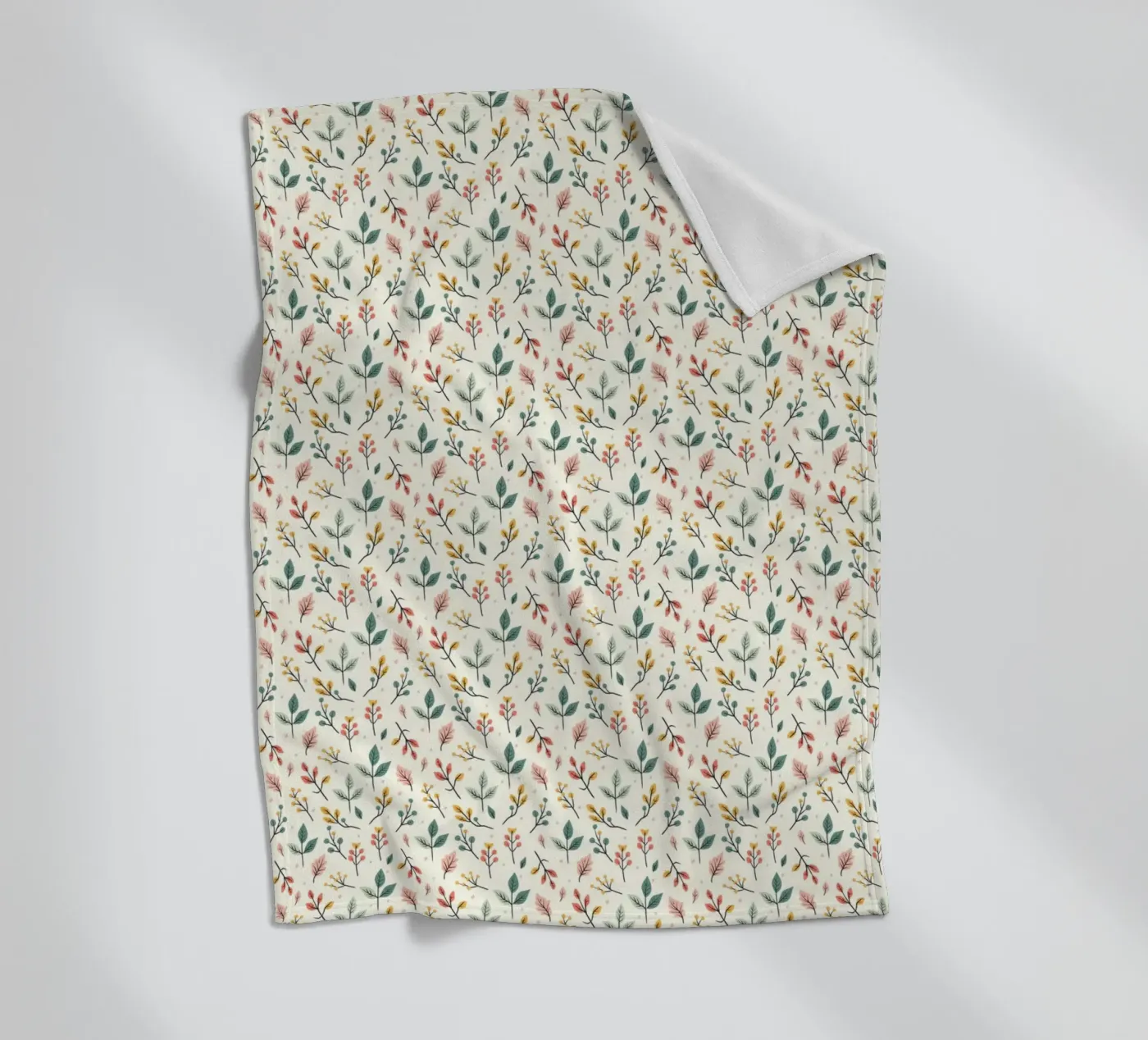 Botanic Buzz fleece blanket by Kintsugi99