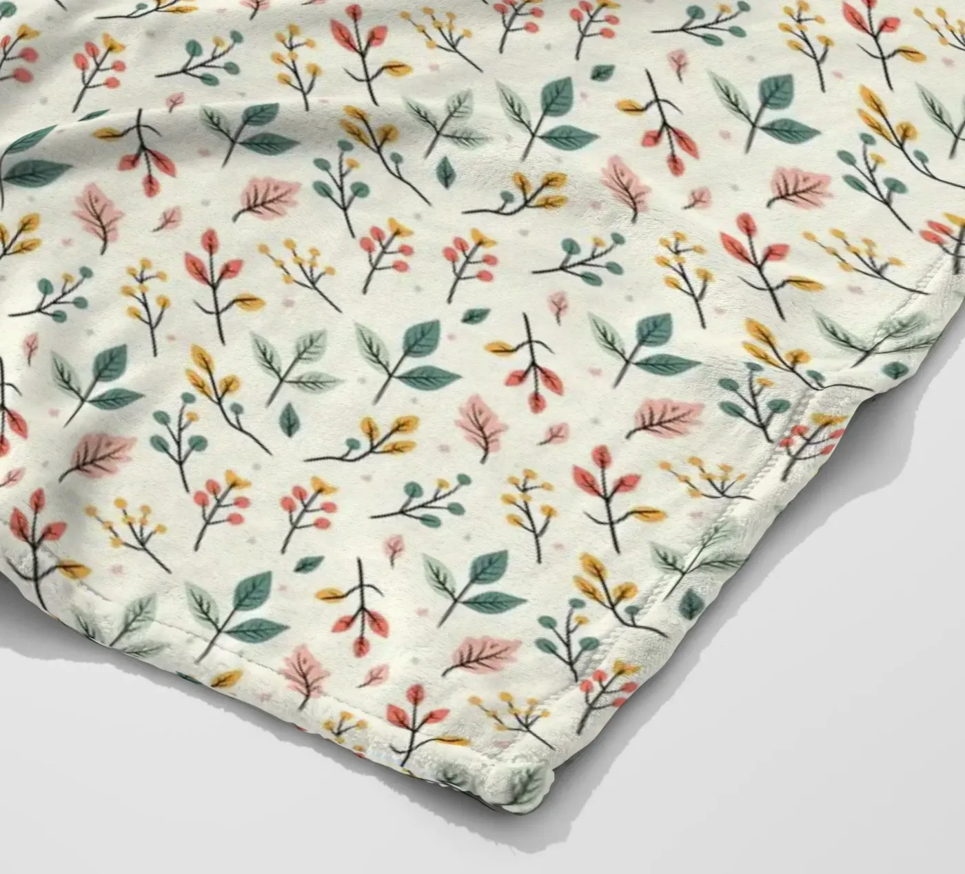 Botanic Buzz fleece blanket by Kintsugi99