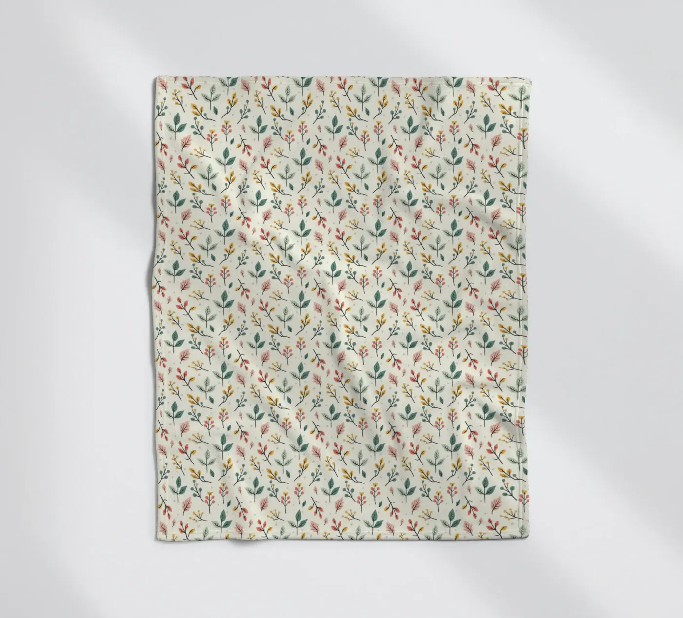 Botanic Buzz fleece blanket by Kintsugi99