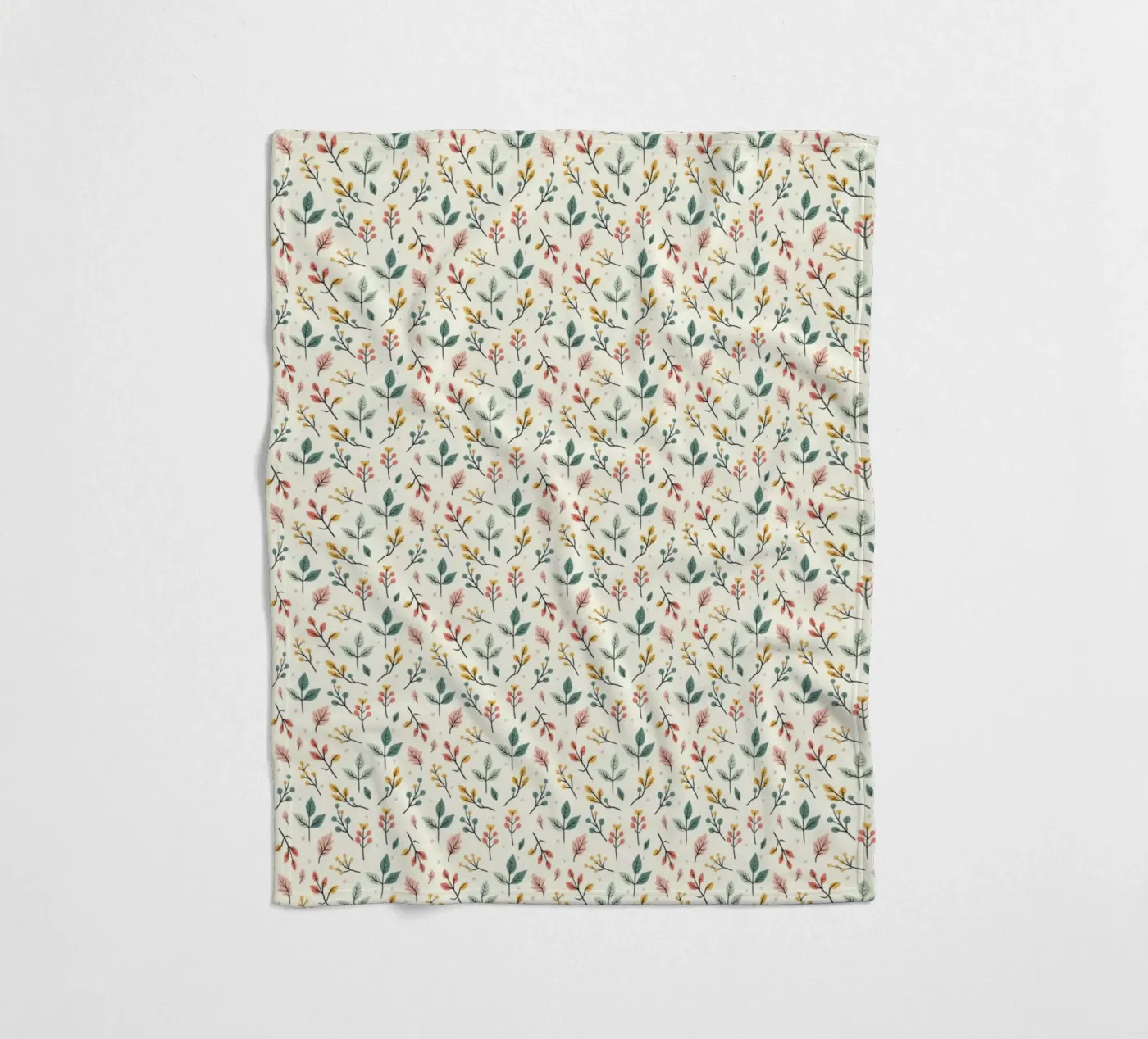 Botanic Buzz fleece blanket by Kintsugi99