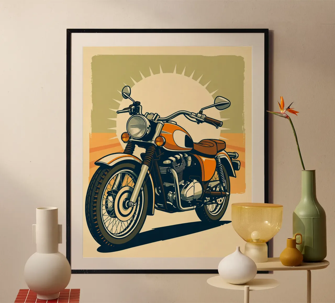 La strada aperta poster con telaio in plastica da HicksShop