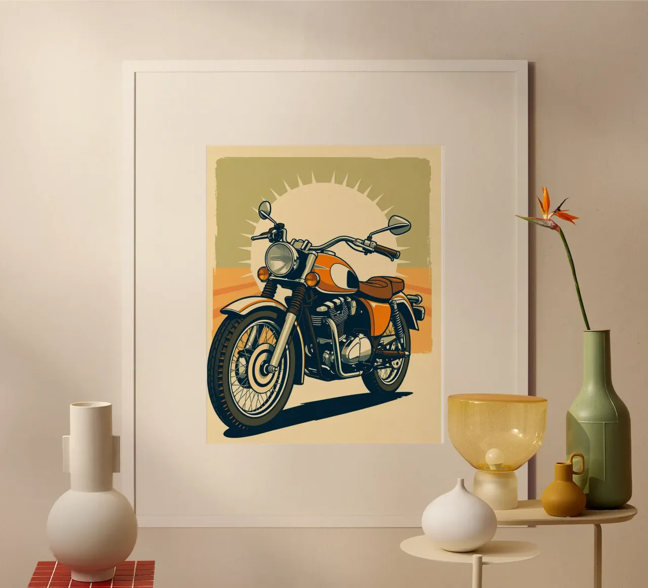 La strada aperta poster con telaio in plastica da HicksShop