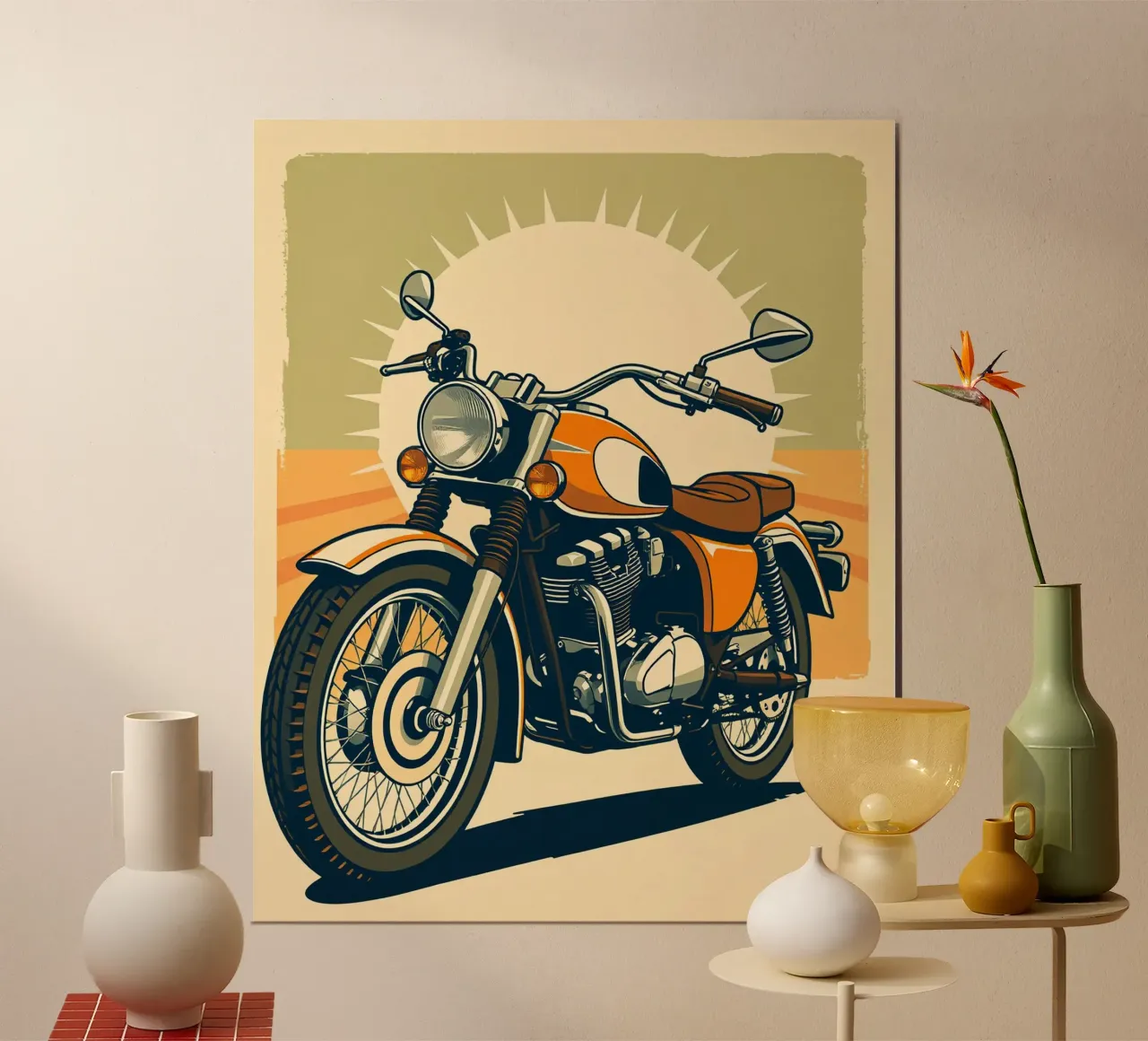 La strada aperta poster con telaio in plastica da HicksShop