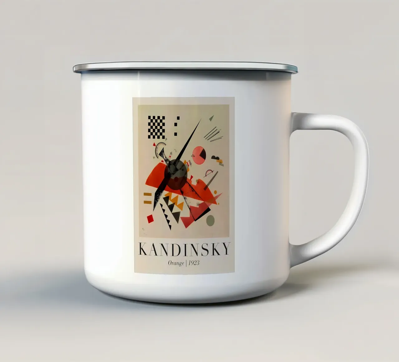 Wassily Kandinsky tazza in smalto da Maegan