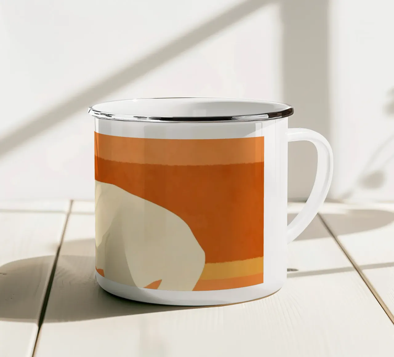 Quando si trova il posto perfetto tazza in smalto da Kintsugi99
