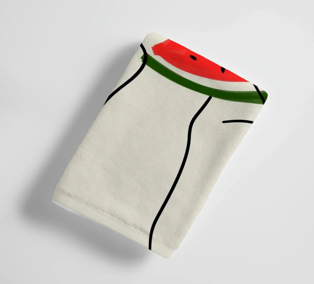 Hello? Watermelon Calling! badhanddoek van Kintsugi99
