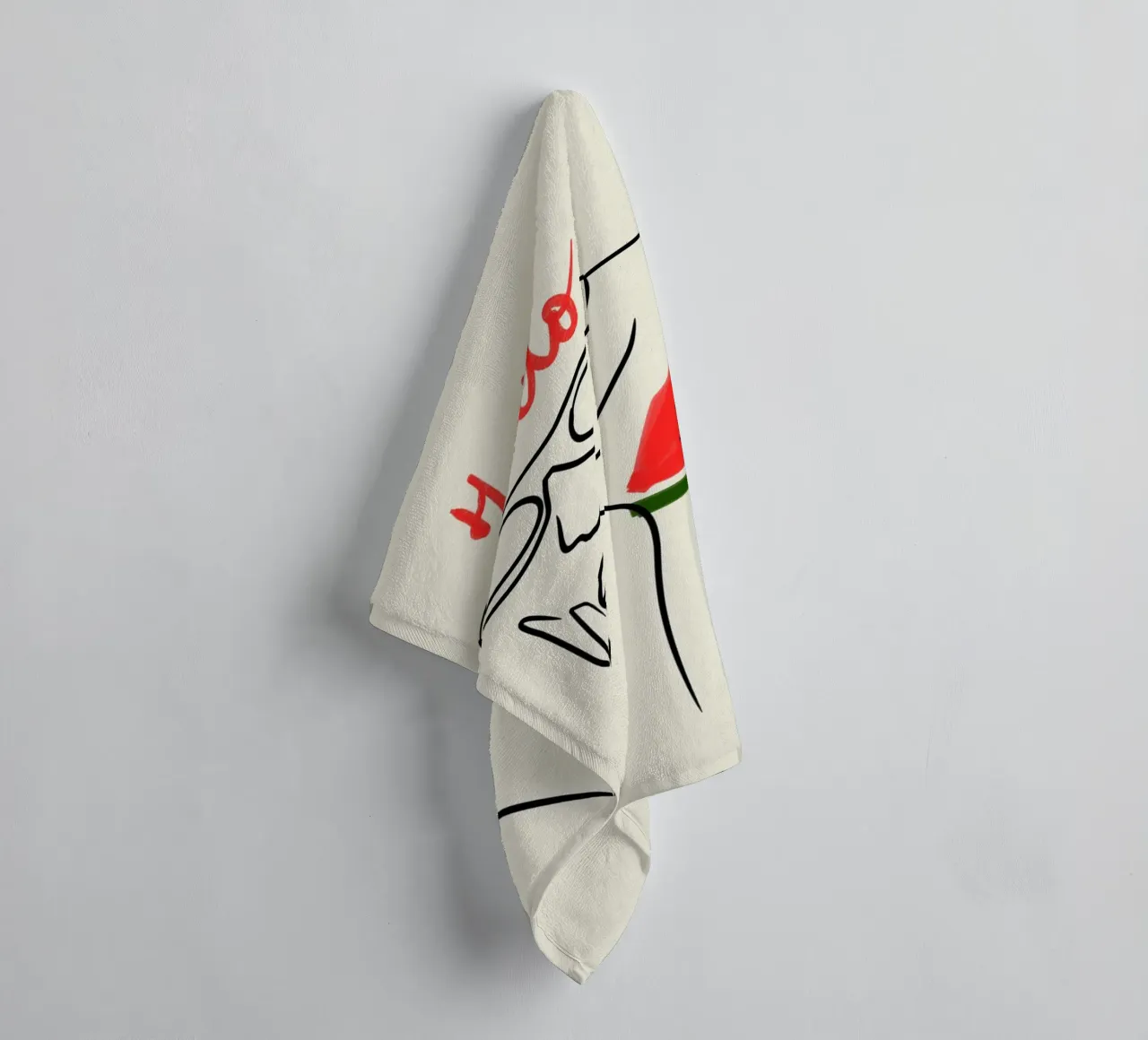 Hello? Watermelon Calling! badhanddoek van Kintsugi99
