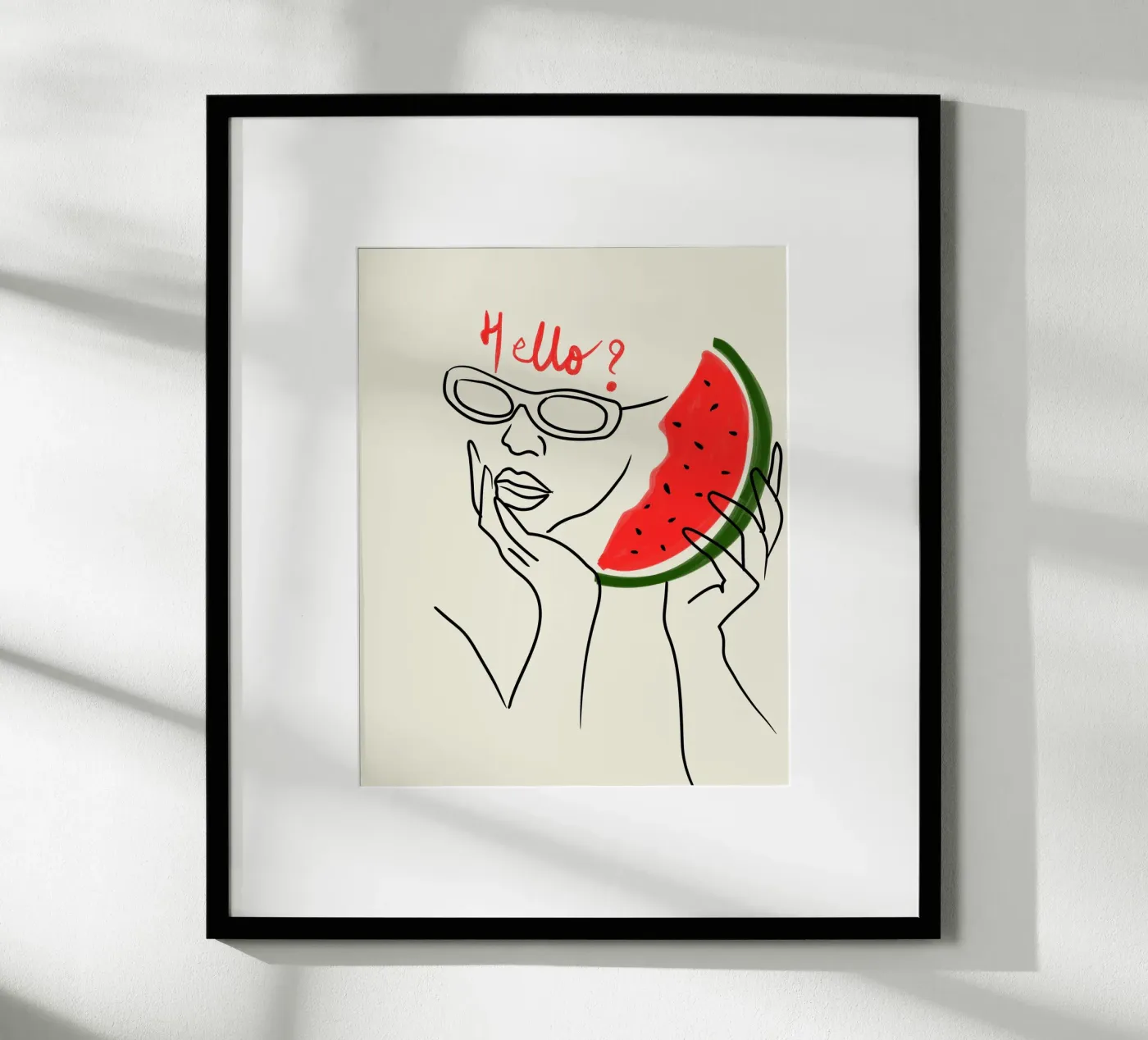 Hello? Watermelon Calling! poster van Kintsugi99