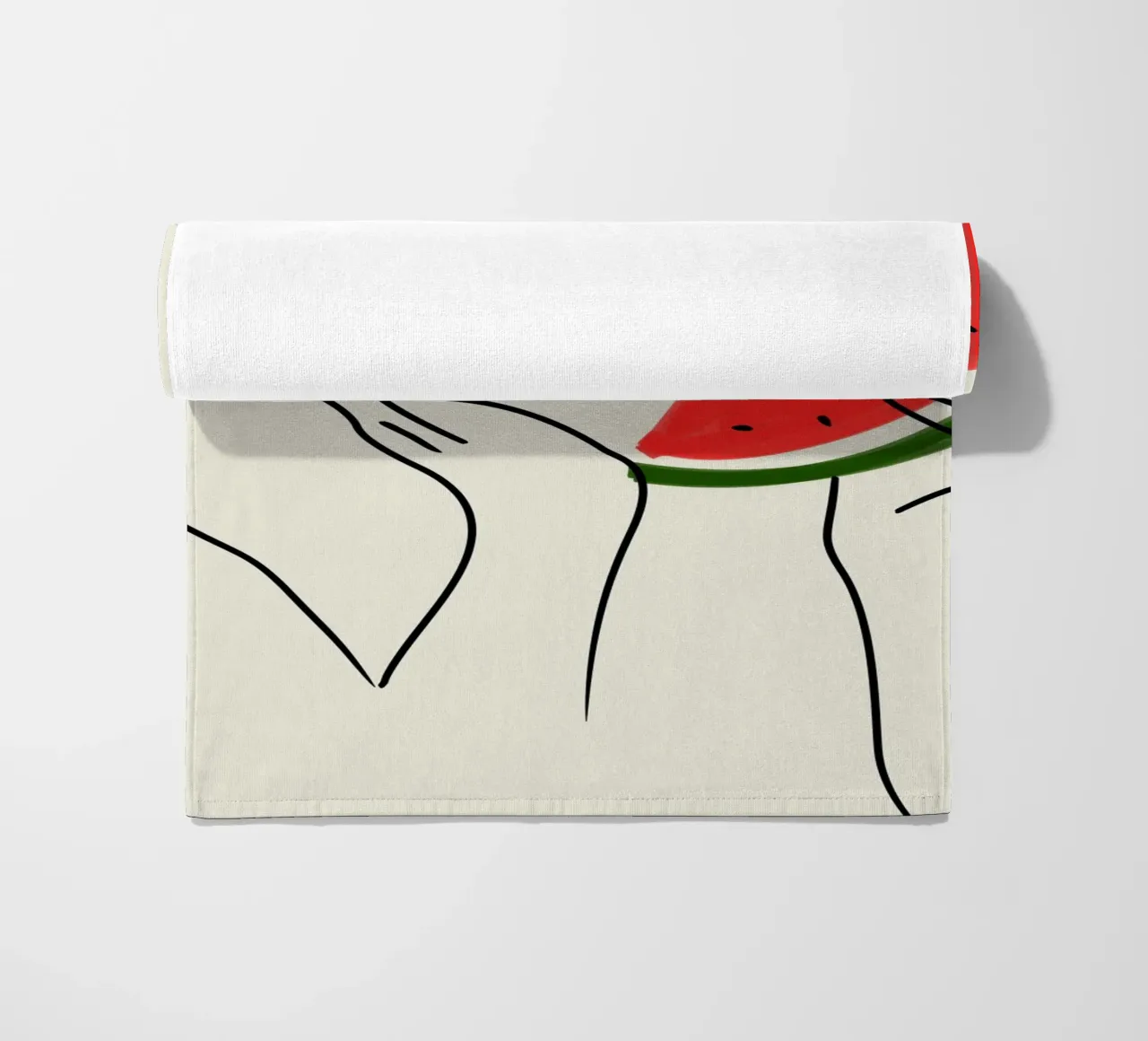 Pronto? L'anguria chiama! telo mare da Kintsugi99