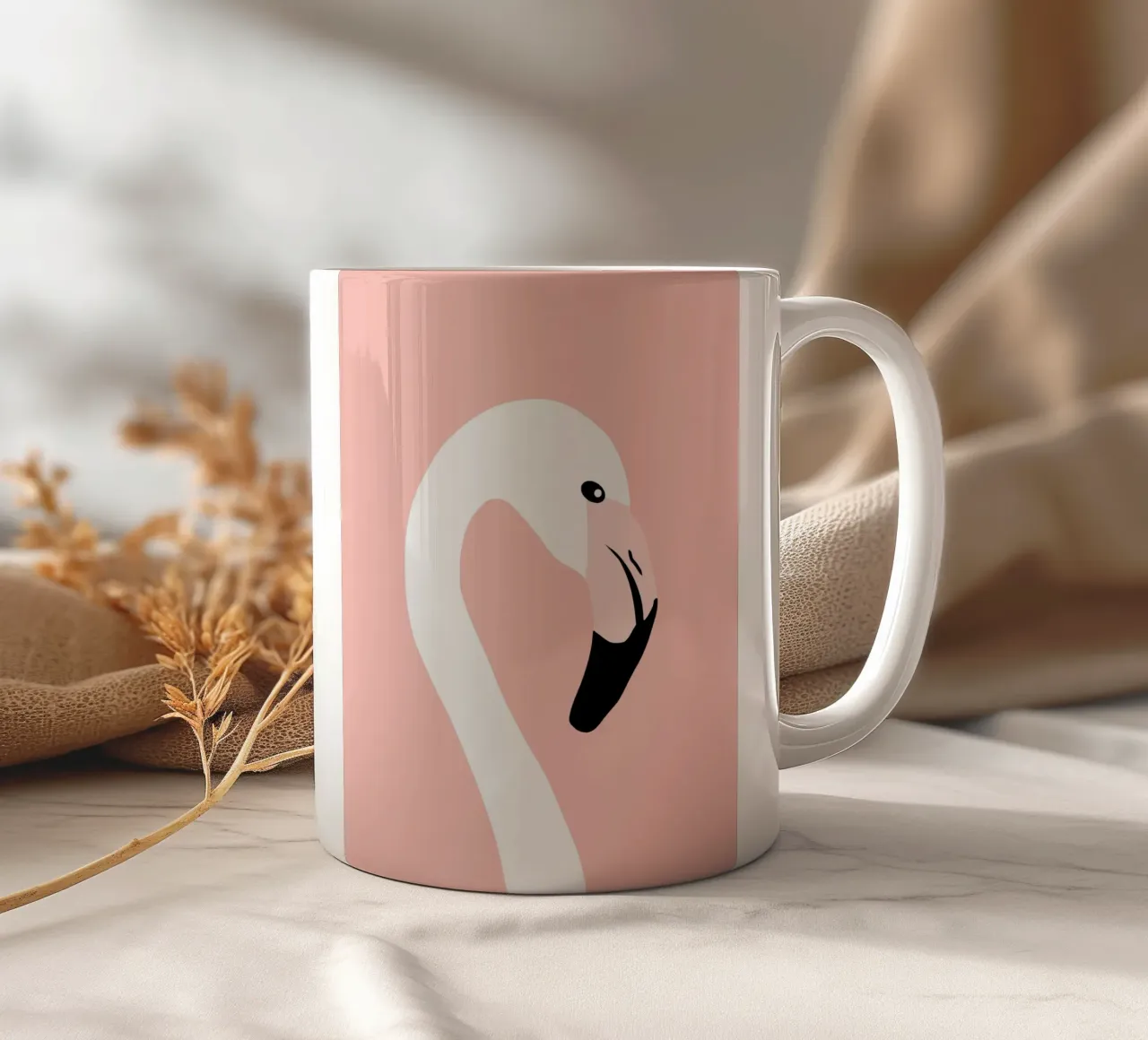 Animale della nursery - Fenicottero tazza in ceramica da Little Dean