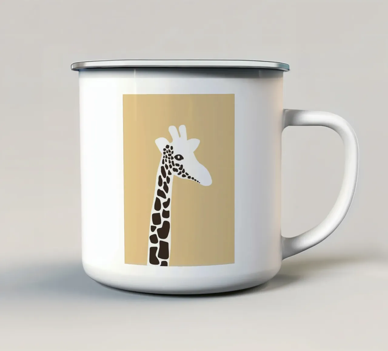 Animale della nursery - giraffa tazza in smalto da Little Dean