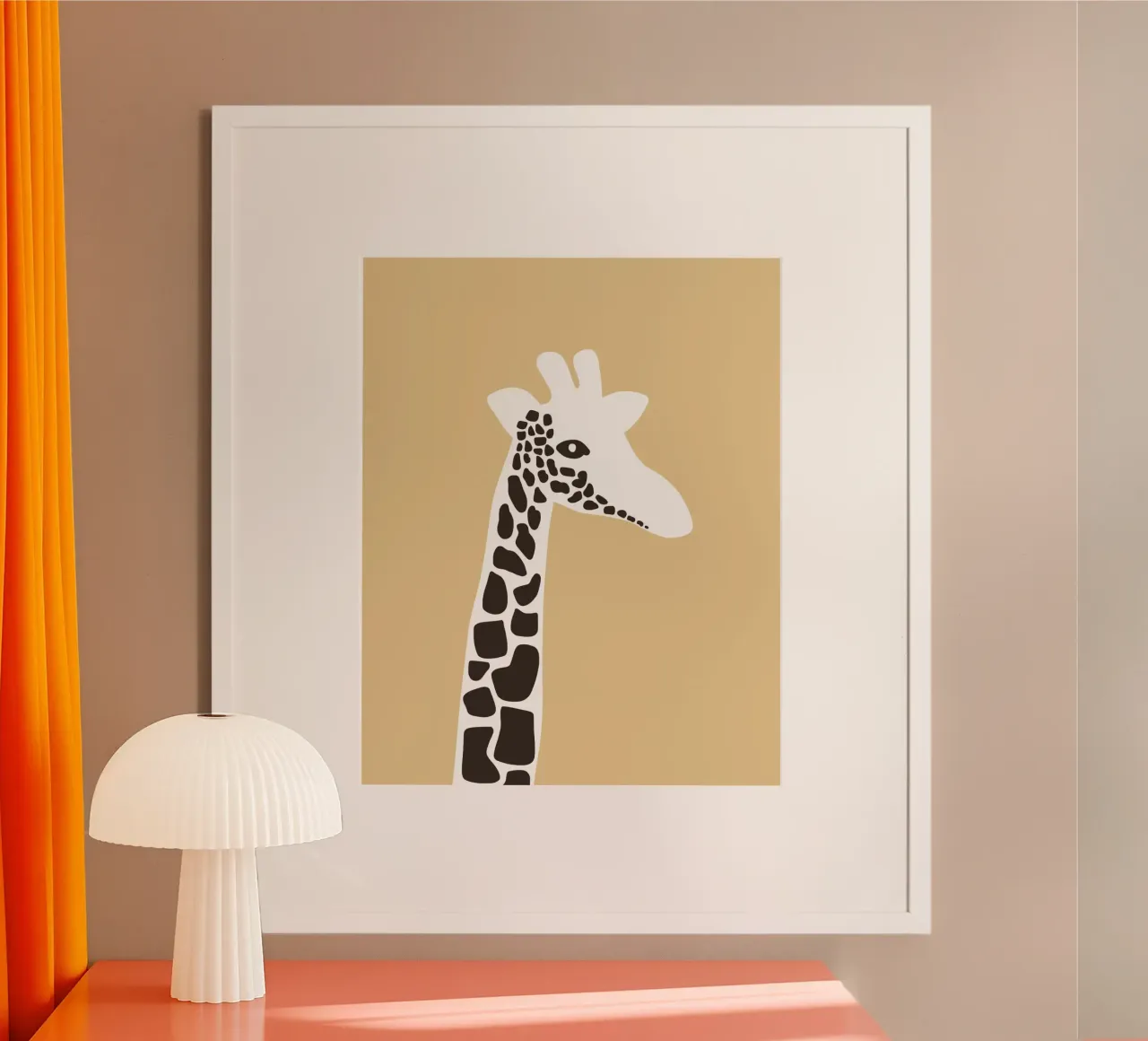 Animale della nursery - giraffa carta hahnemühle da Little Dean