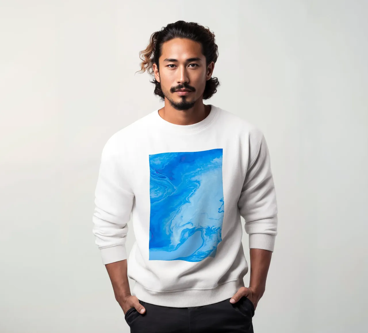 onde a vortice felpa da Bleu