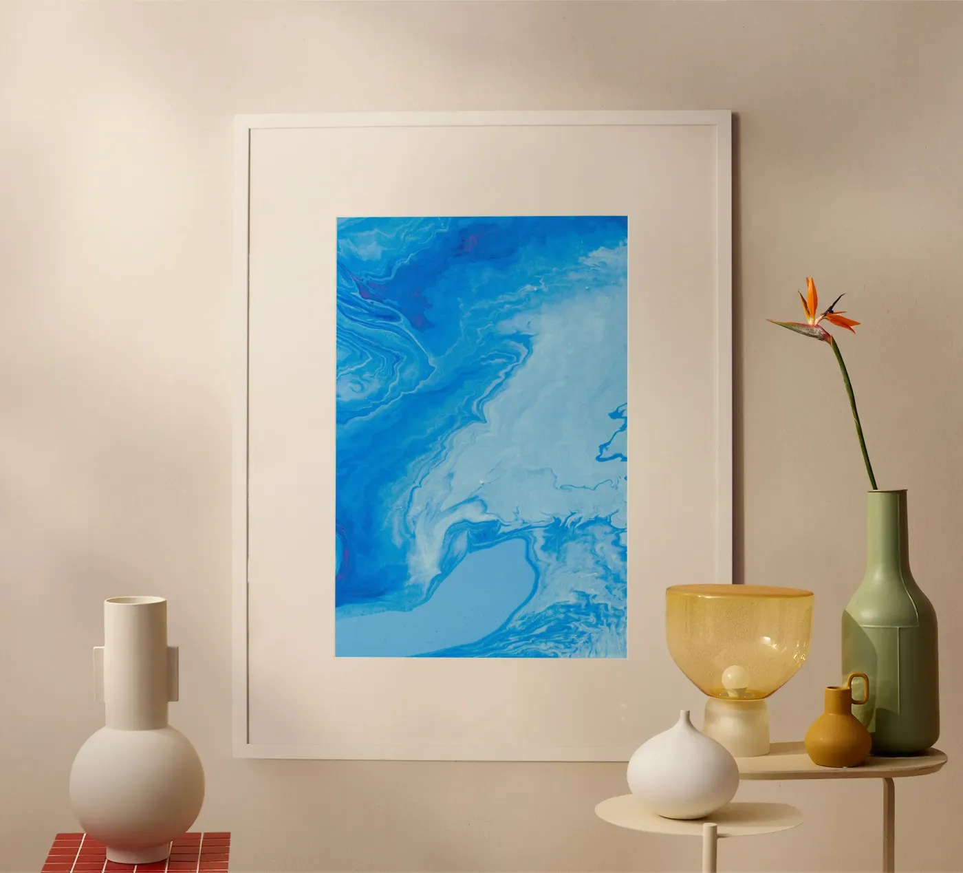 swirl waves poster by Bleu