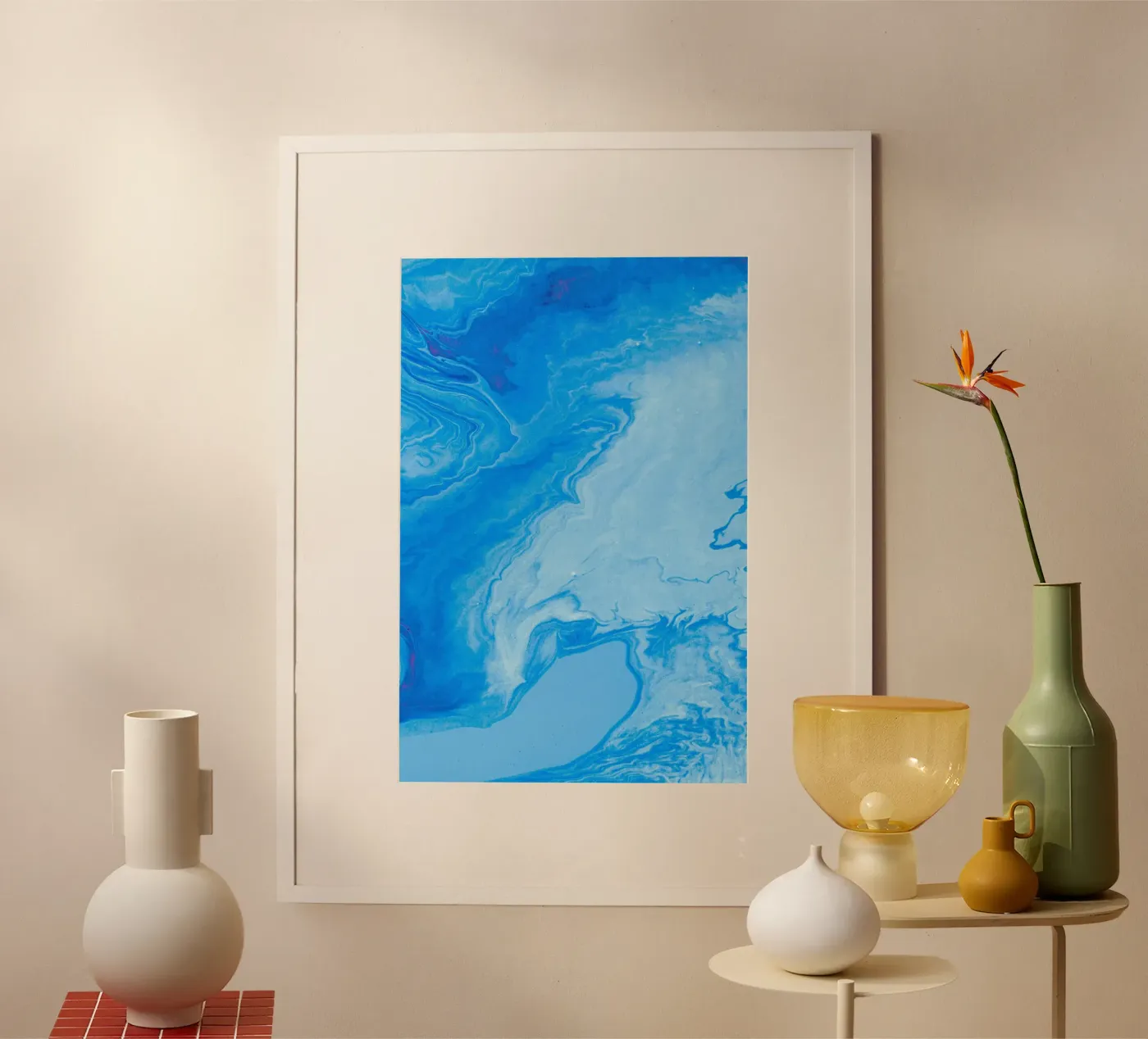 swirl waves poster by Bleu
