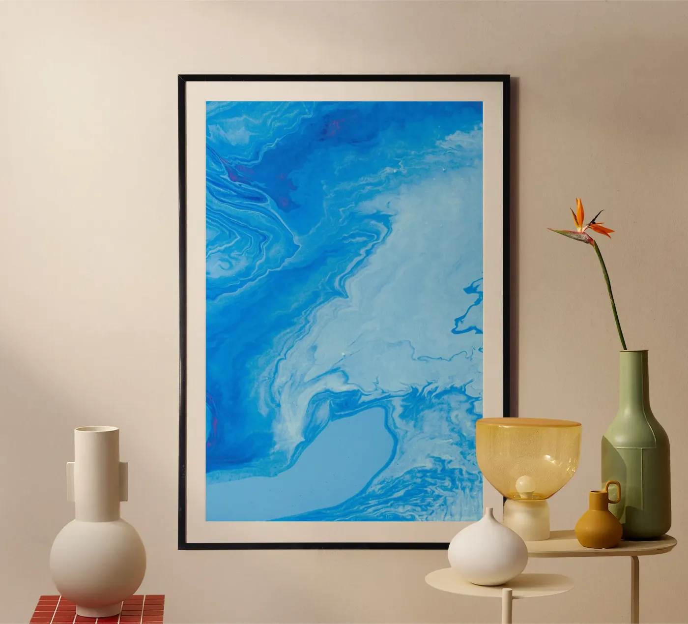 swirl waves poster by Bleu