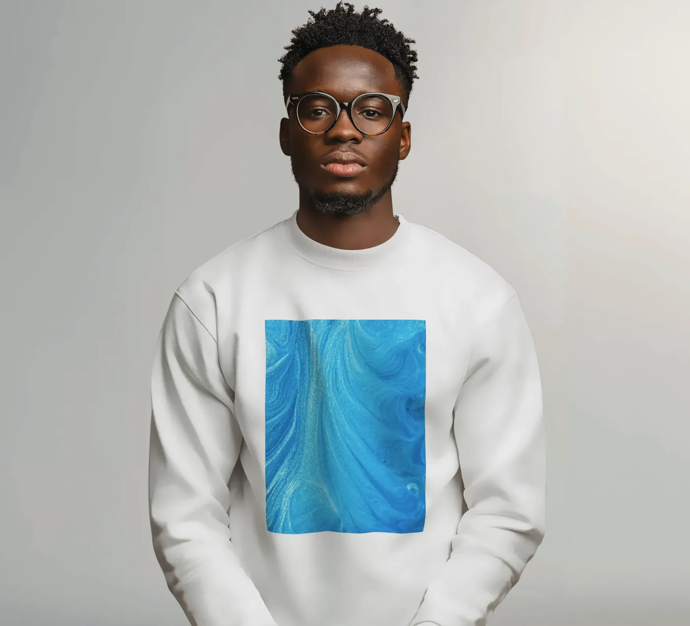 vloeibaarheid diepte sweatshirt van Bleu