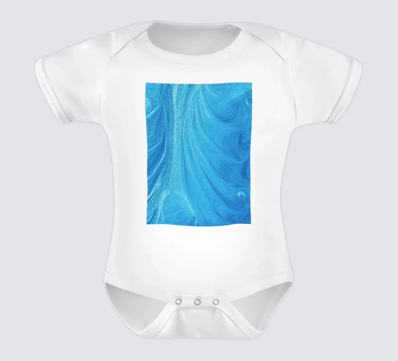fluidità profondità body neonato maniche corte da Bleu