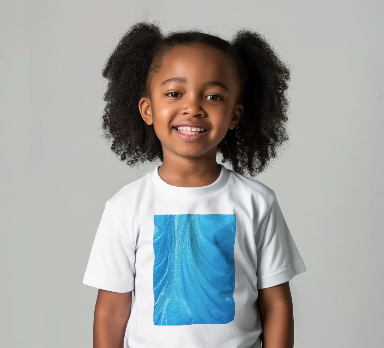 fluidity depth Kinder T-Shirt von Bleu