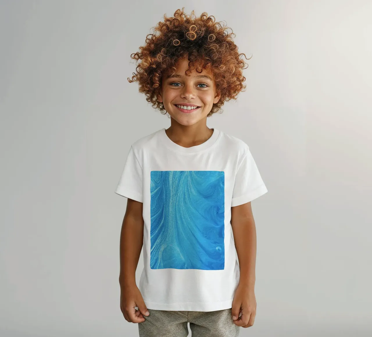 fluidity depth Kinder T-Shirt von Bleu