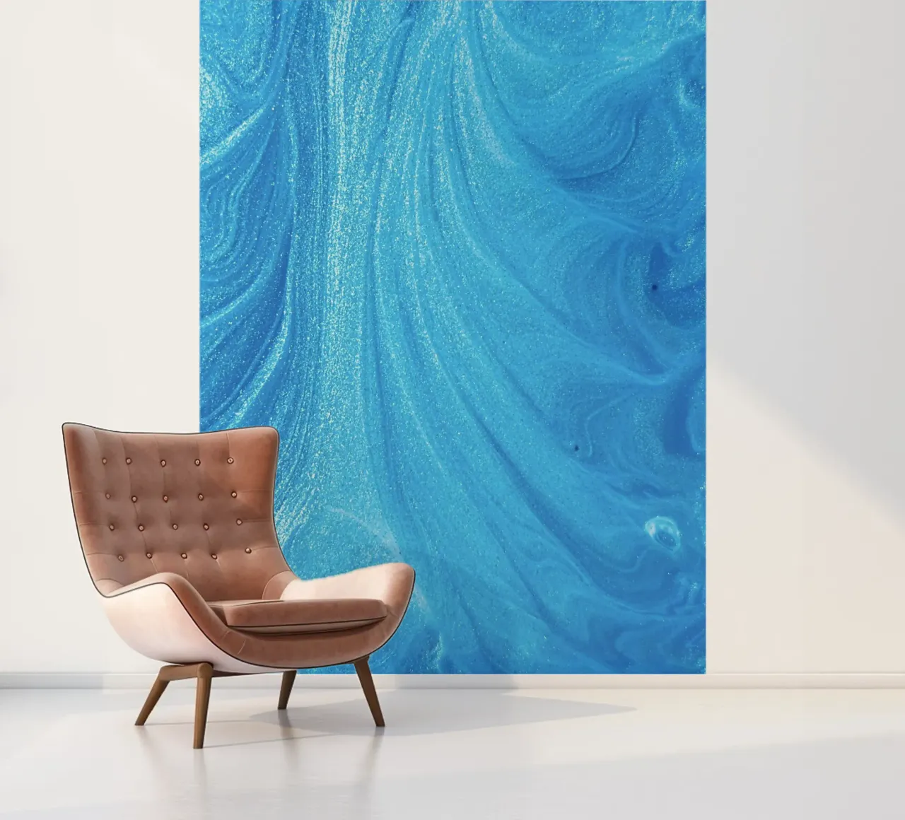 vloeibaarheid diepte fotobehang van Bleu