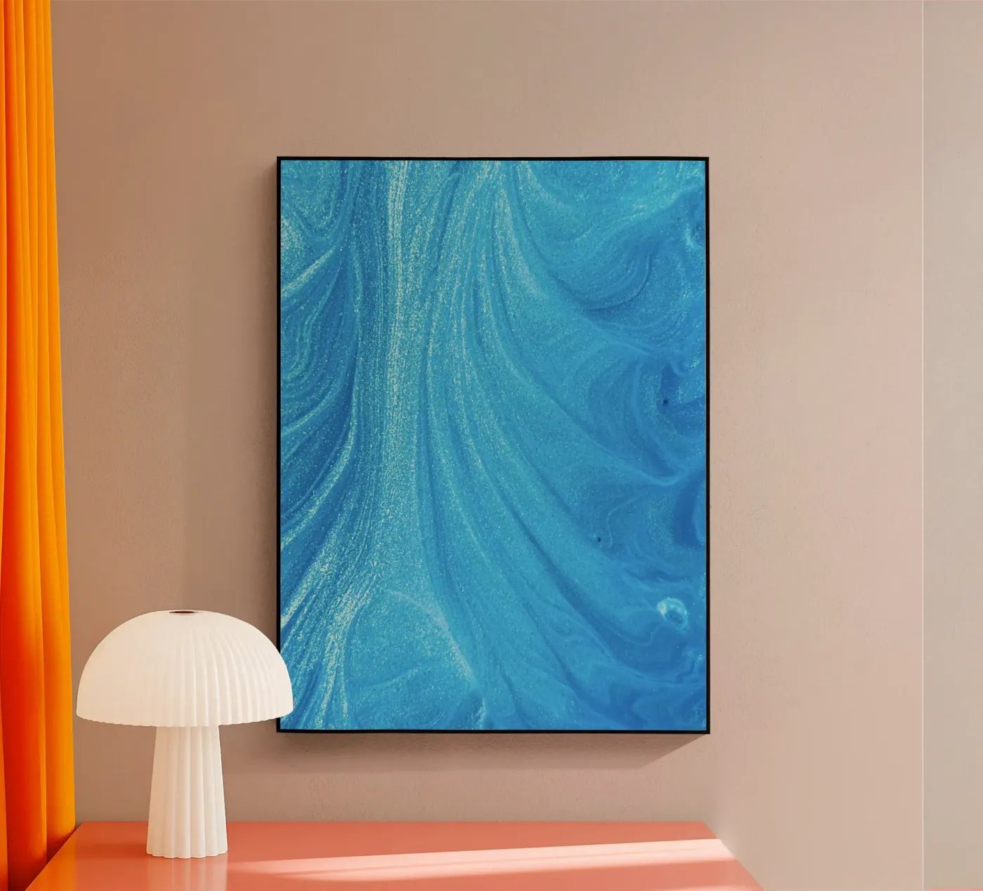 fluidity depth acryl van Bleu