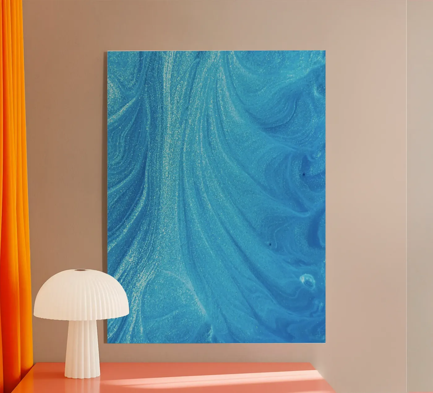fluidity depth acryl van Bleu