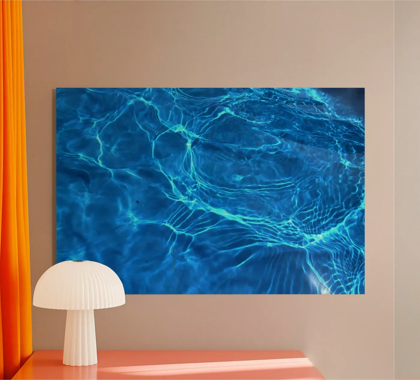 waves ripples acryl van Bleu