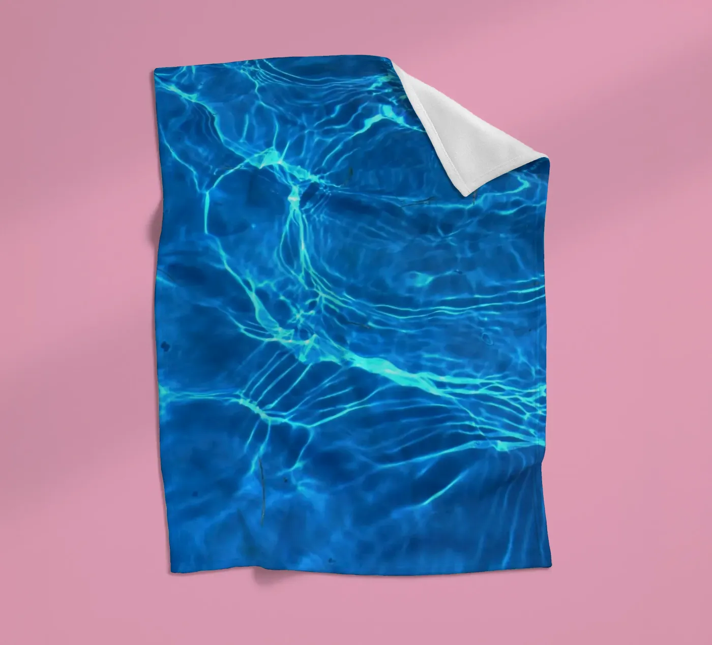 waves ripples fleece blanket by Bleu