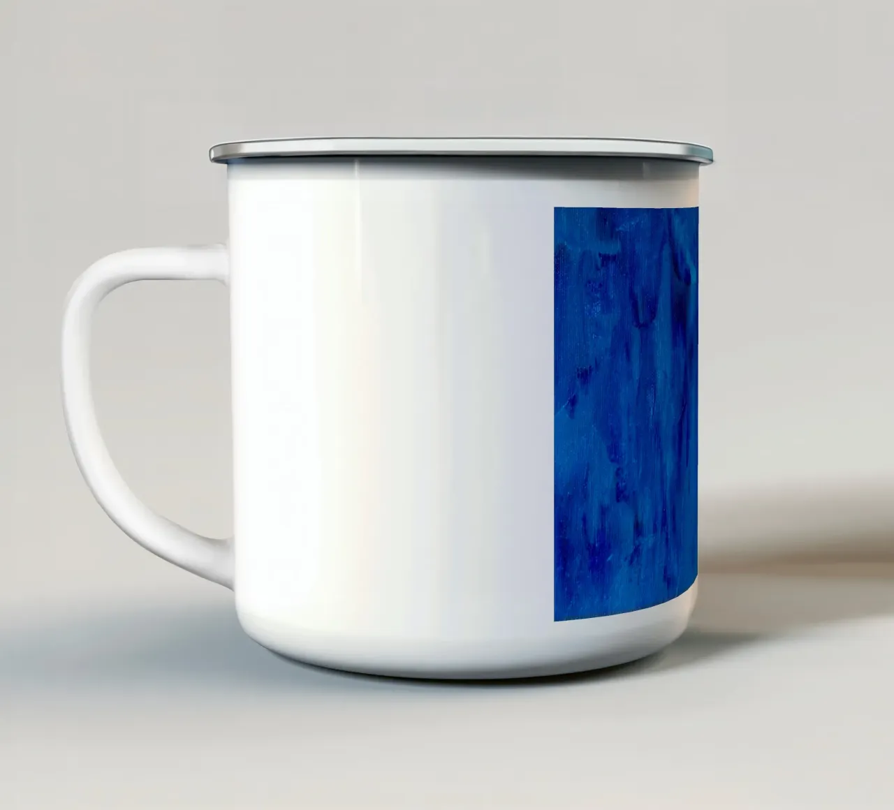 blu verde acqua tazza in smalto da Bleu