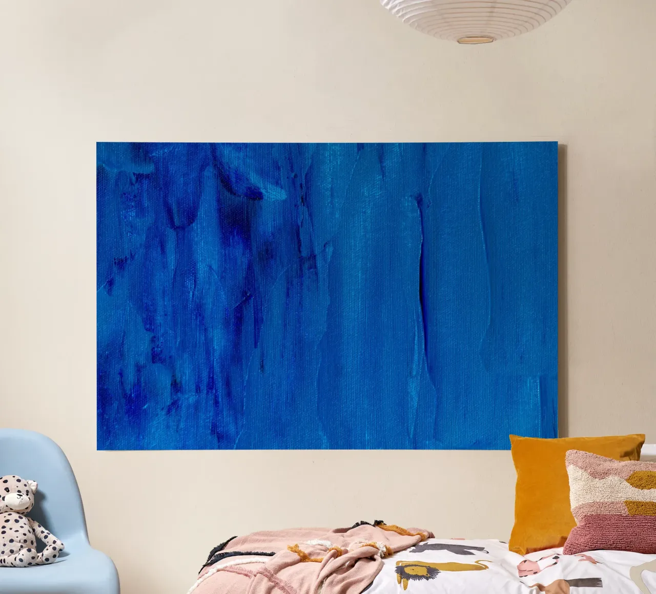 blue teal canvas by Bleu