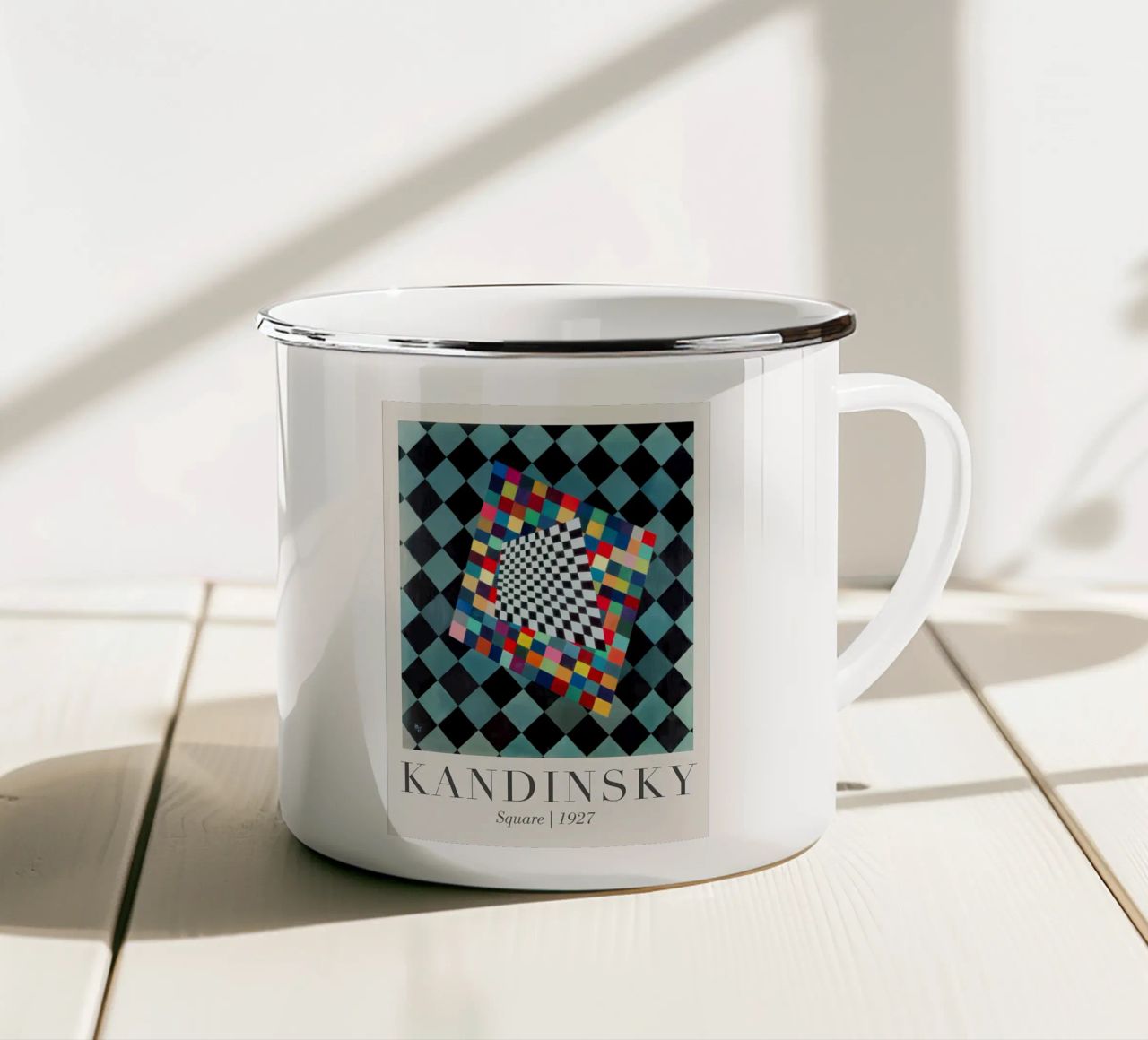 Wassily Kandinsky tazza in smalto da Maegan